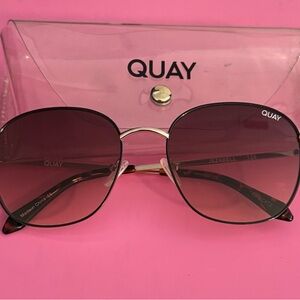 Quay Australia Women's Sunglasses - Black and Gold